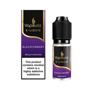 Vapouriz - Blackcurrant E Liquid 10ml Refill Bottle