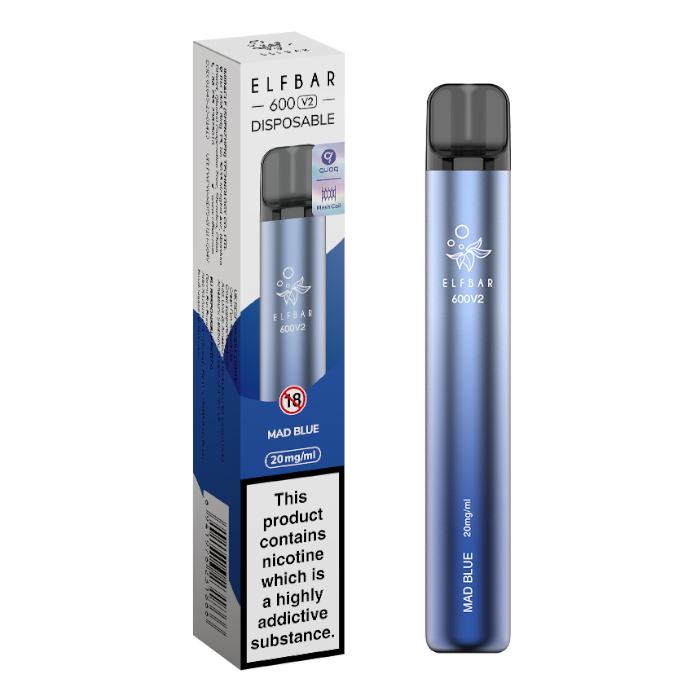 Elf Bar V2 Disposable Vape Pen -Mad Blue 